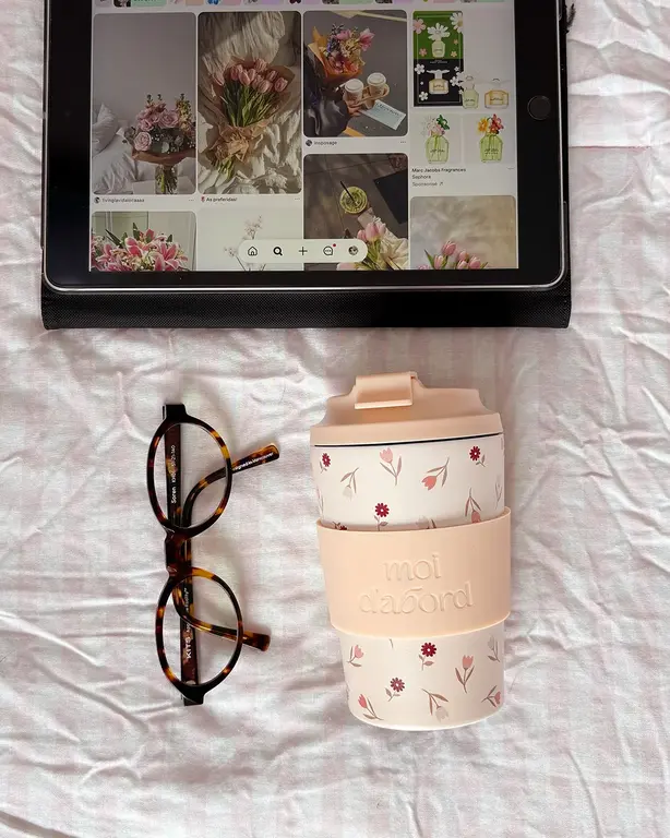 MOI D'ABORD TASSE DE VOYAGE ISOTHERME - MÉLANGE FLORAL