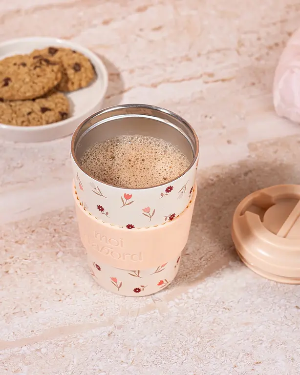 MOI D'ABORD TASSE DE VOYAGE ISOTHERME - MÉLANGE FLORAL