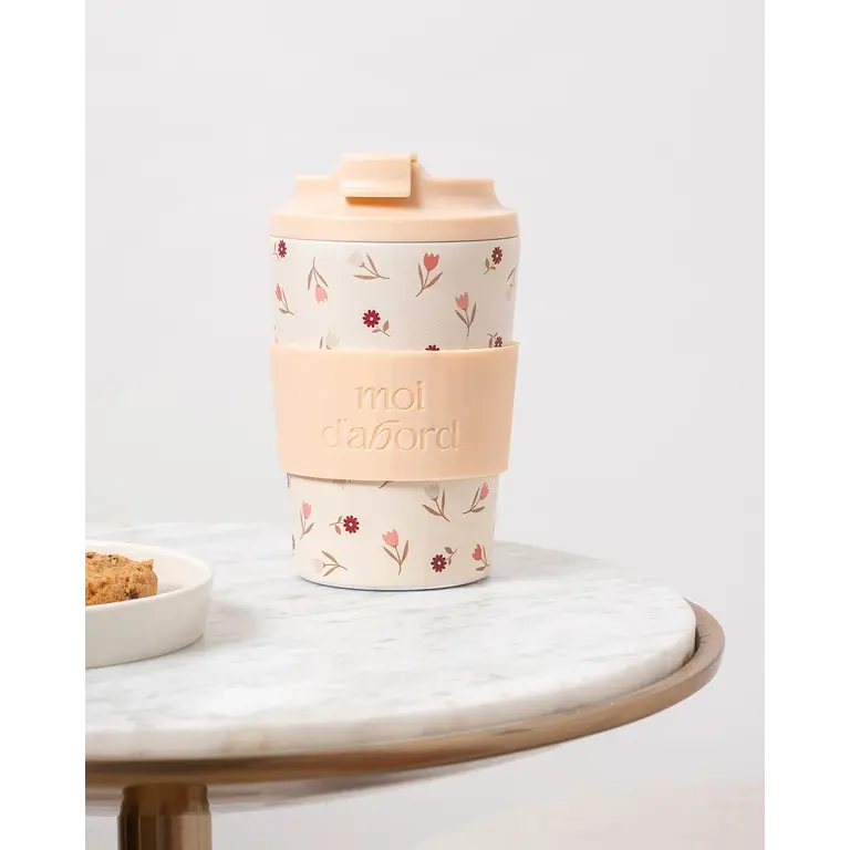 MOI D'ABORD INSULATED TRAVEL MUG - FLORAL MIX