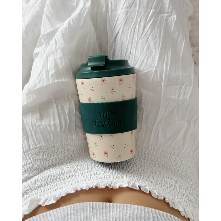 MOI D'ABORD TASSE DE VOYAGE ISOTHERME - DOUCEUR FLEURIE
