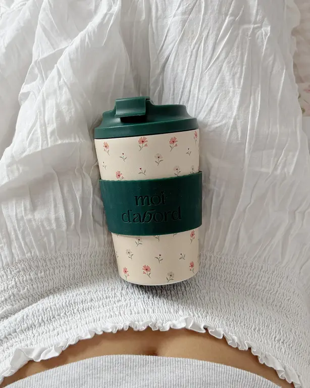 MOI D'ABORD TASSE DE VOYAGE ISOTHERME - DOUCEUR FLEURIE