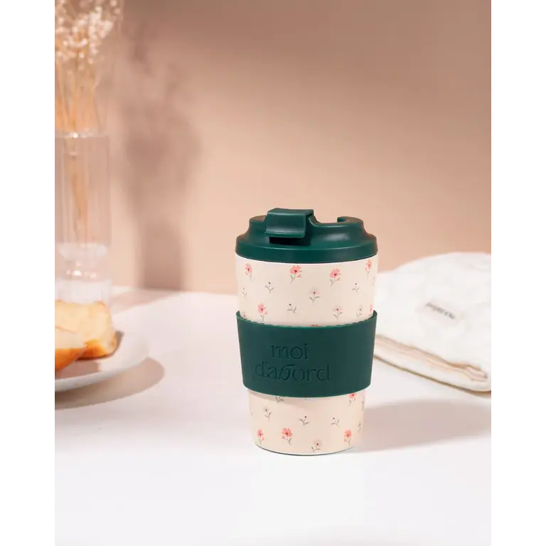 MOI D'ABORD INSULATED TRAVEL MUG - FLORAL SWEETNESS