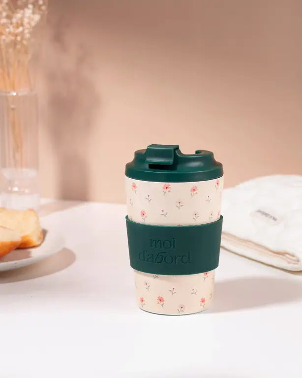 MOI D'ABORD TASSE DE VOYAGE ISOTHERME - DOUCEUR FLEURIE