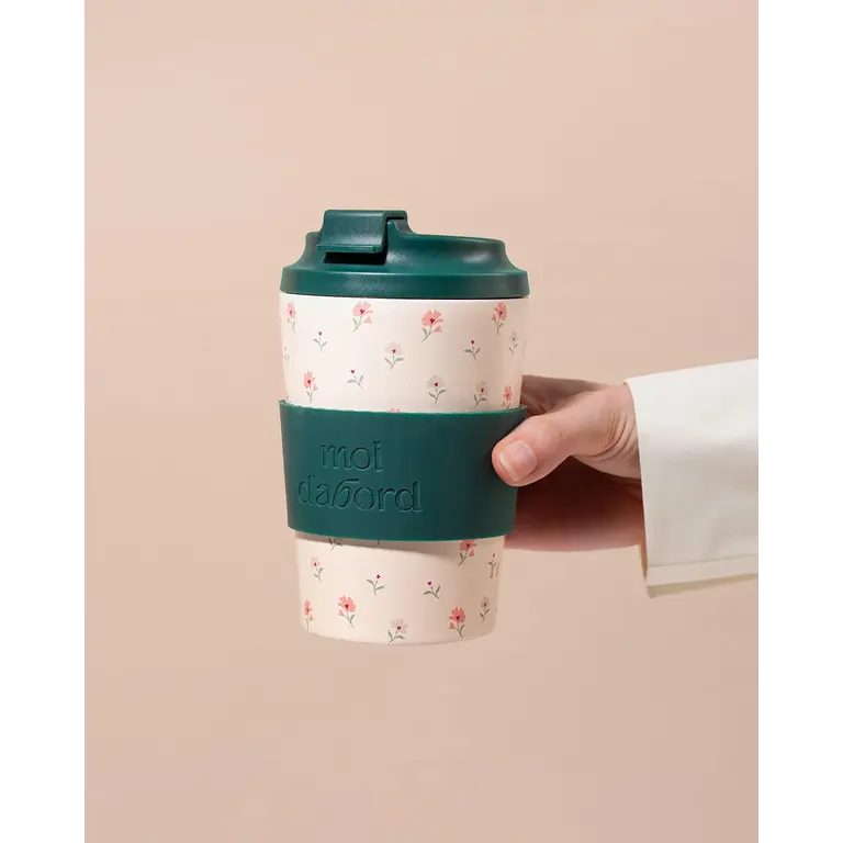 MOI D'ABORD INSULATED TRAVEL MUG - FLORAL SWEETNESS