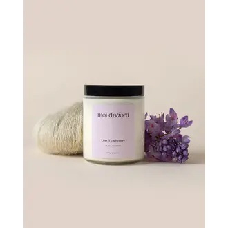 MOI D'ABORD BOUGIE DE SOJA - LILAS & CACHEMIRE