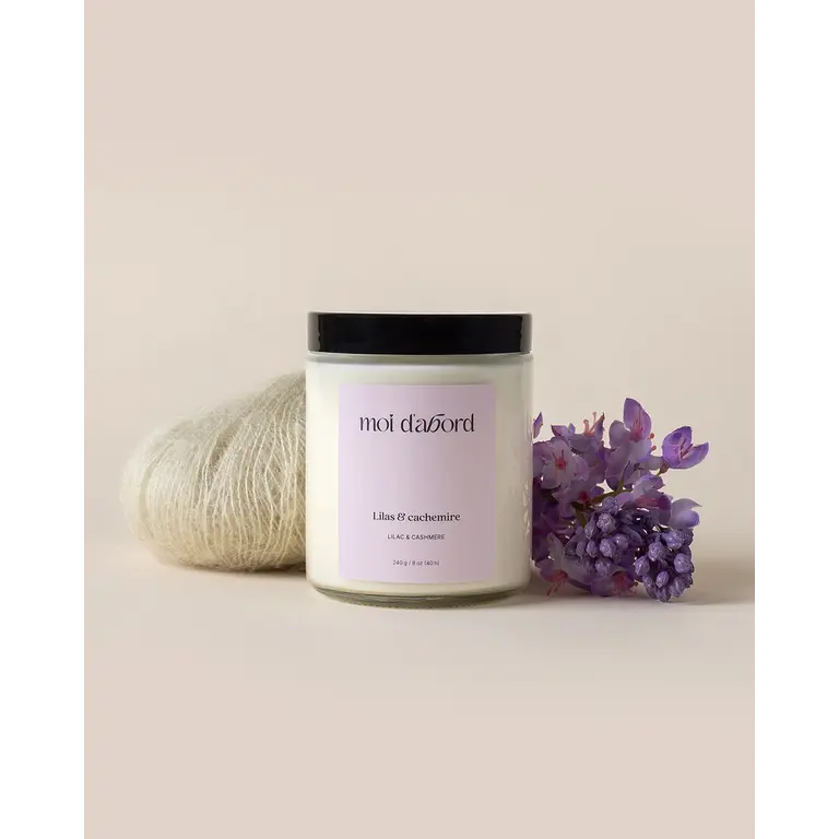 MOI D'ABORD SOY CANDLE - LILAC & CASHMERE