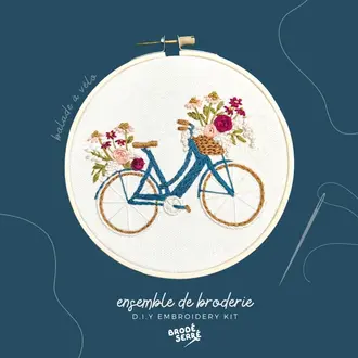BRODÉ SERRÉ ENSEMBLE DE BRODERIE - BALADE EN VÉLO