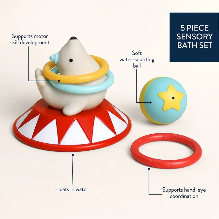 ITZY RITZY JEU DE LANCER D'ANNEAUX POUR LE BAIN - CIRQUE