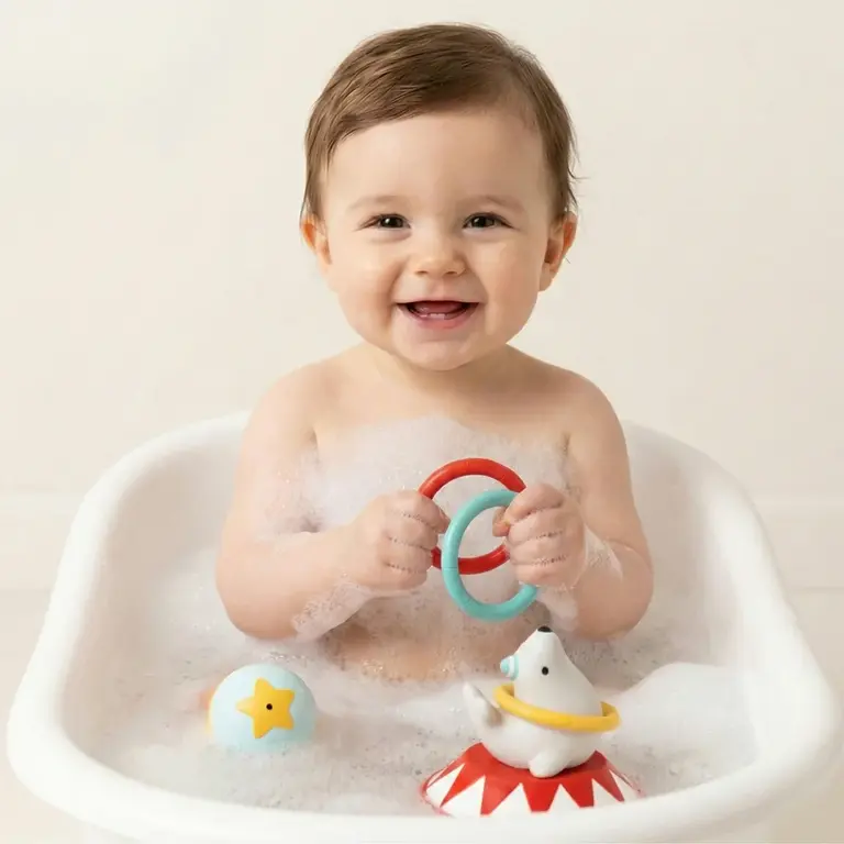 ITZY RITZY JEU DE LANCER D'ANNEAUX POUR LE BAIN - CIRQUE