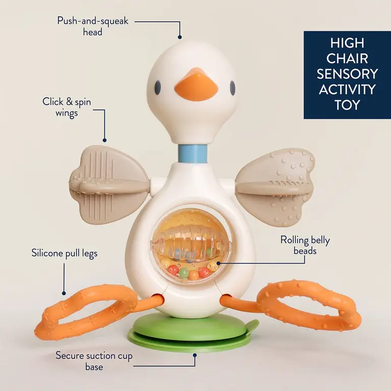 ITZY RITZY JOUET SENSORIEL D'ACTIVITÉ POUR CHAISE HAUTE - OIE