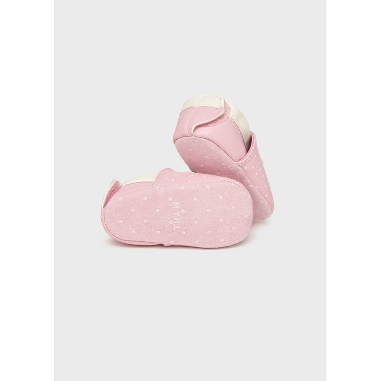 MAYORAL FAUX LEATHER BEAR SLIPPERS - QUARTZ