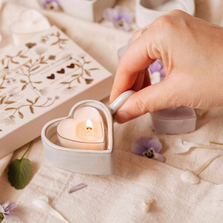 MIMI & AUGUST PORTE-LAMPION - HEART & GLOW