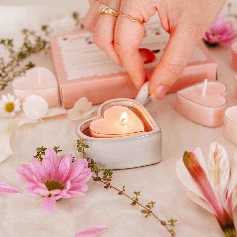 MIMI & AUGUST COFFRET DE LAMPIONS - BLUSH HEARTS
