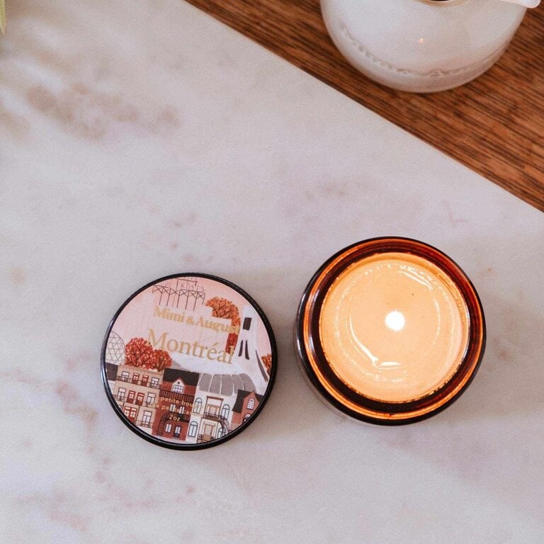 MIMI & AUGUST BOUGIE DE SOJA RÉUTILISABLE - MONTRÉAL