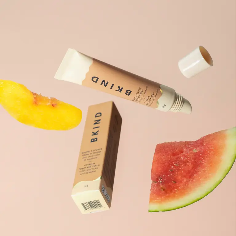 BKIND LIP BALM - PEACH AND MELON