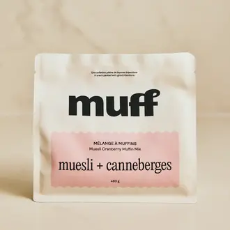 MUFF MÉLANGE À MUFFINS - MUESLI + CANNEBERGES