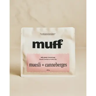 MUFF MÉLANGE À MUFFINS - MUESLI + CANNEBERGES