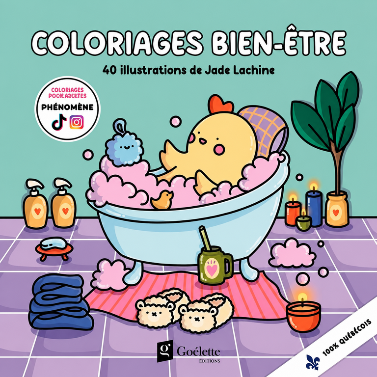 JADE LACHINE CAHIER À COLORIER - COLORIAGE BIEN-ÊTRE