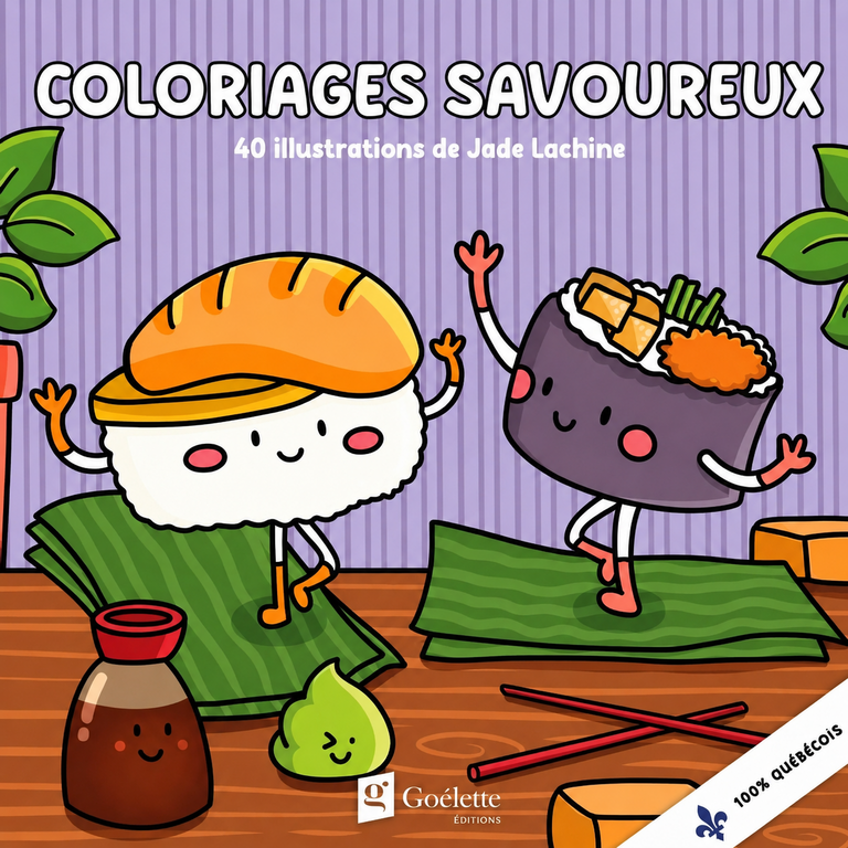 JADE LACHINE CAHIER À COLORIER - COLORIAGE SAVOUREUX
