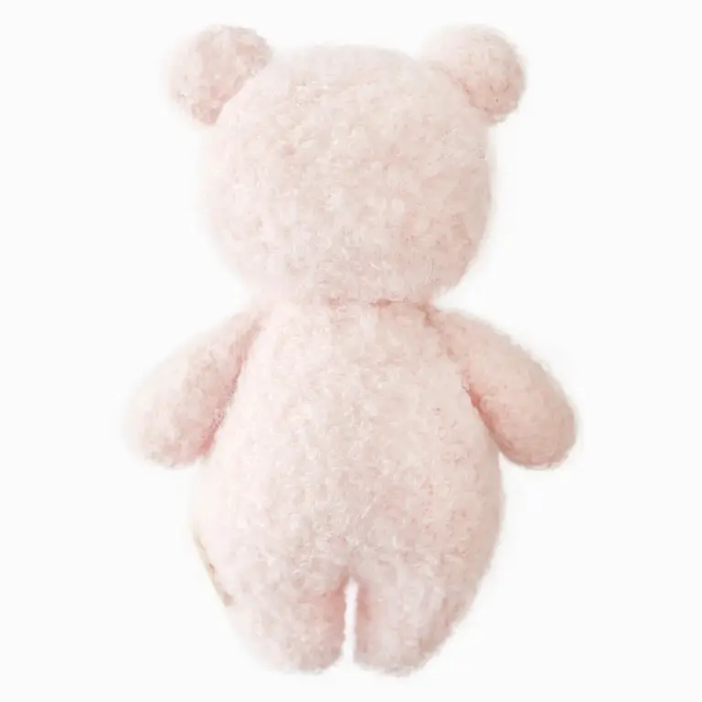 CUDDLE + KIND CURLY BABY BEAR PLUSH - STRAWBERRY