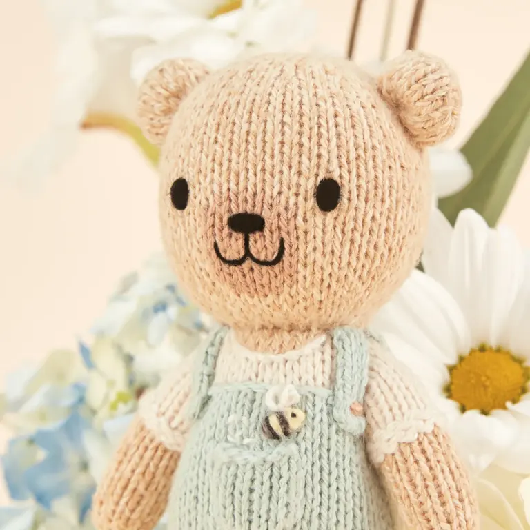 CUDDLE + KIND PELUCHE AVEC BOÎTE CHARLIE L'OURS MIEL - TINY 6''