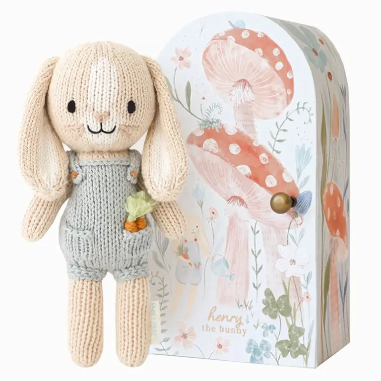 CUDDLE + KIND PELUCHE AVEC BOÎTE HENRY LE LAPIN - TINY 6''