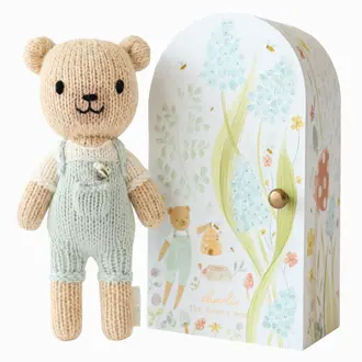 CUDDLE + KIND PELUCHE AVEC BOÎTE CHARLIE L'OURS MIEL - TINY 6''