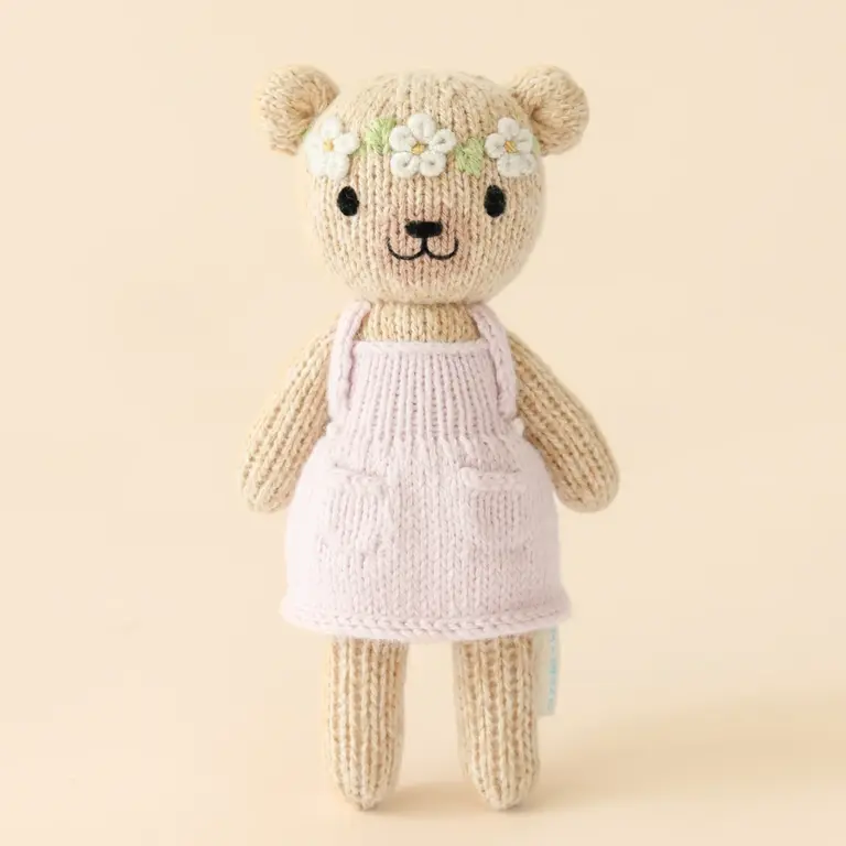 CUDDLE + KIND PELUCHE AVEC BOÎTE OLIVIA L'OURS MIEL - TINY 6''