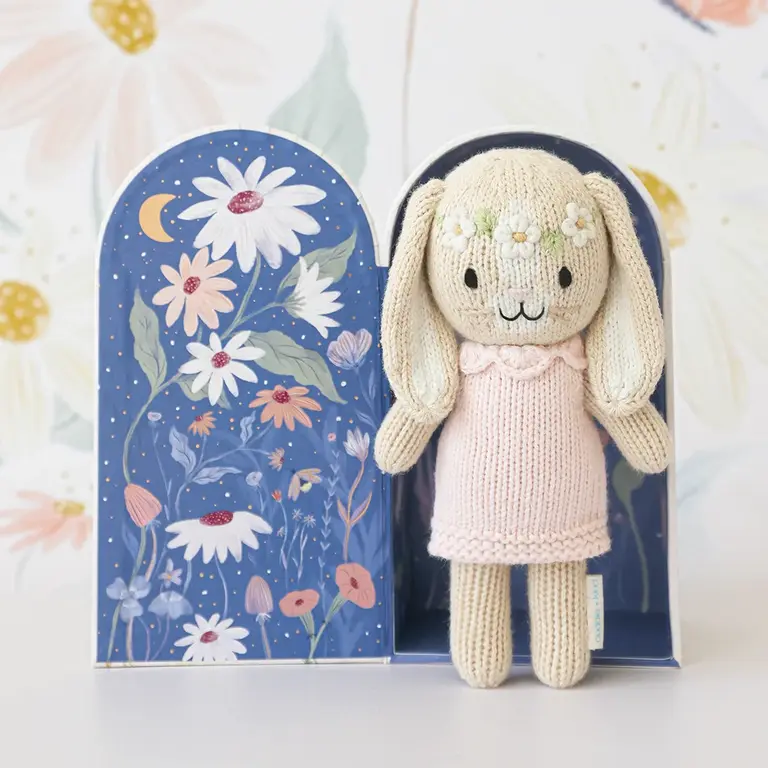 CUDDLE + KIND PELUCHE AVEC BOÎTE HANNAH LE LAPIN BLUSH - TINY 6''