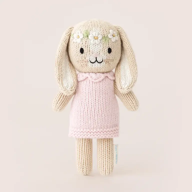 CUDDLE + KIND PELUCHE AVEC BOÎTE HANNAH LE LAPIN BLUSH - TINY 6''