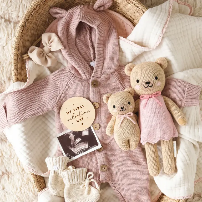 CUDDLE + KIND PELUCHE BELLA L'OURS MIEL - LITTLE 13''