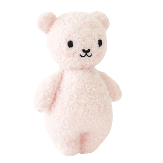 CUDDLE + KIND PELUCHE BÉBÉ OURS BOUCLÉ - FRAISE