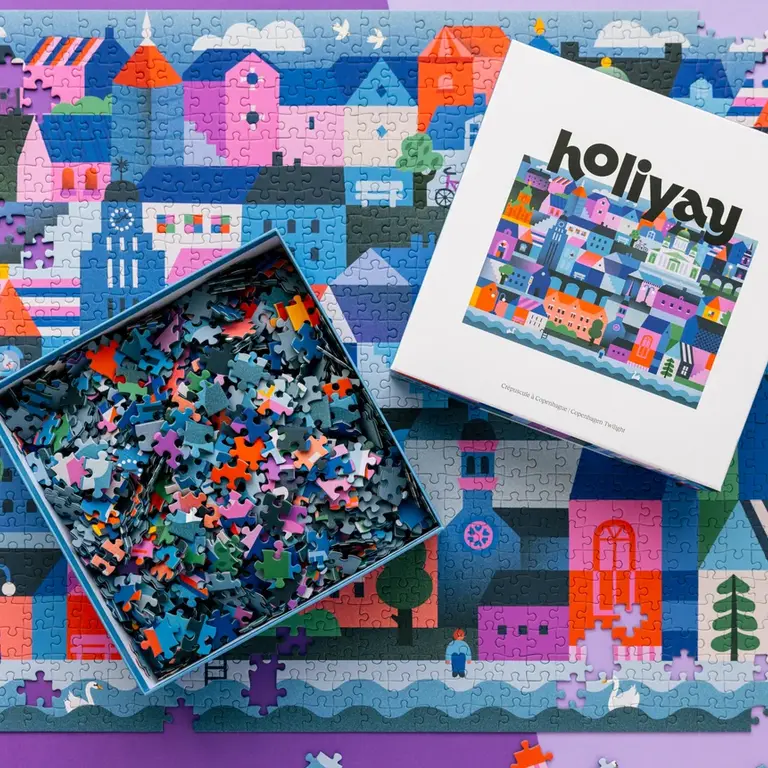 HOLIYAY PUZZLE 1000 PCS - CRÉPUSCULE À COPENHAGUE