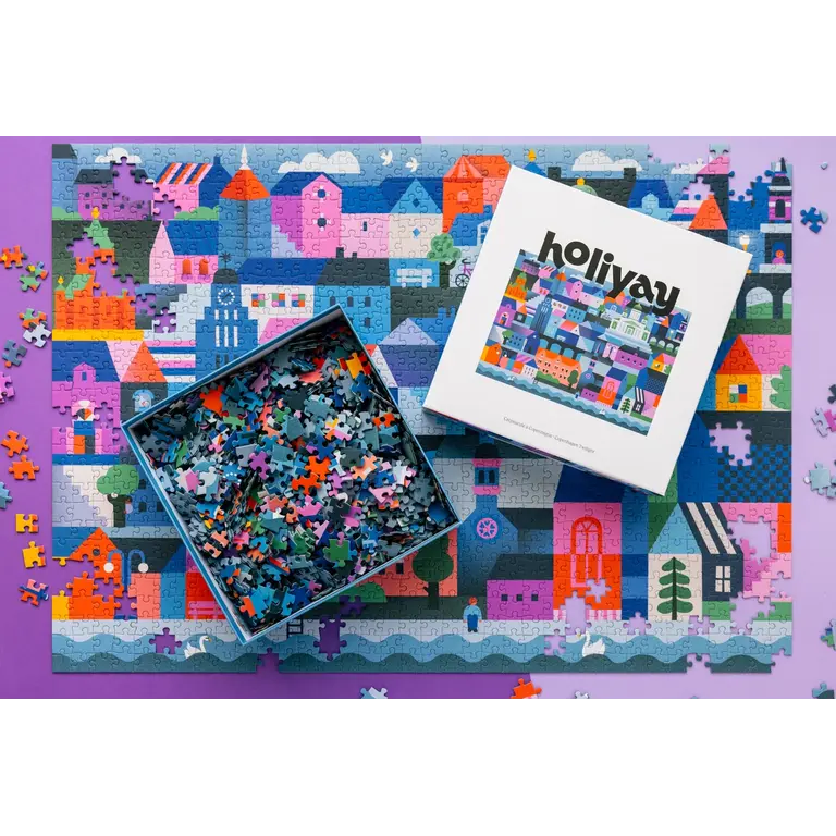 HOLIYAY PUZZLE 1000 PCS - CRÉPUSCULE À COPENHAGUE