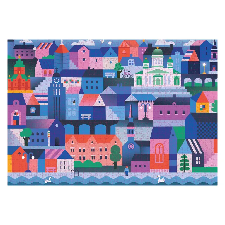 HOLIYAY PUZZLE 1000 PCS - CRÉPUSCULE À COPENHAGUE