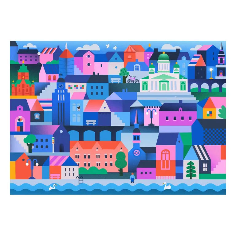 HOLIYAY PUZZLE 1000 PCS - CRÉPUSCULE À COPENHAGUE
