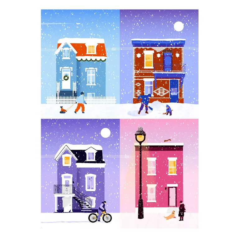 HOLIYAY PUZZLE 1000 PCS - SNOWY IN MONTREAL