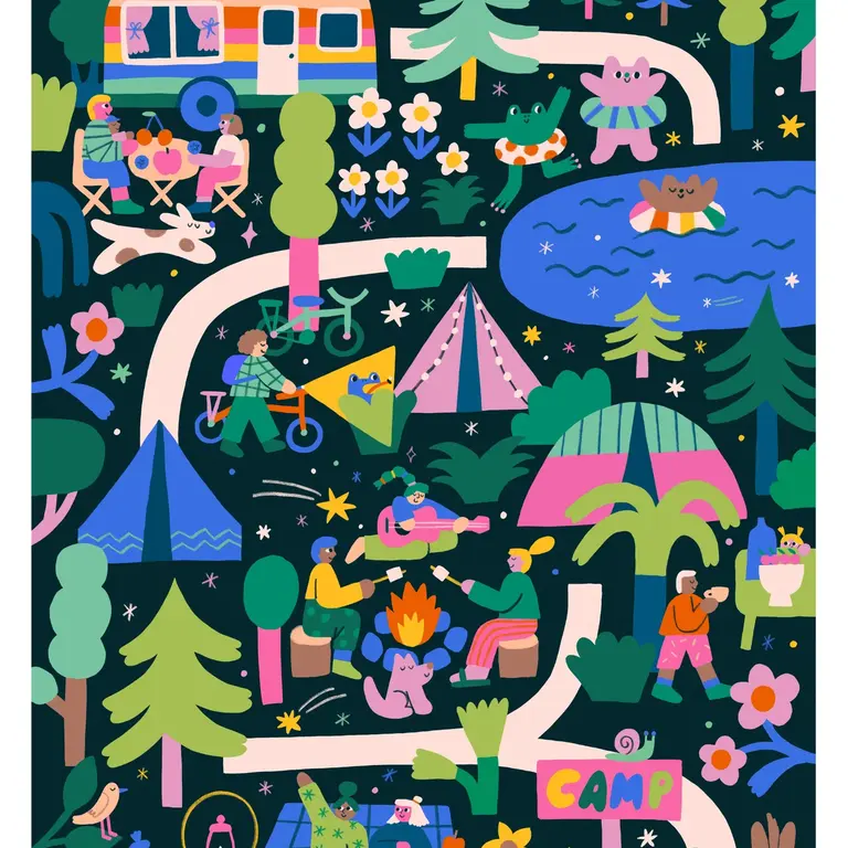 HOLIYAY PUZZLE 1000 PCS - CAMPING DES AMIS