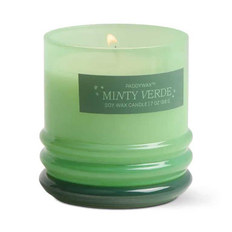 PADDYWAX BOUGIE EN VERRE AVEC COUVERCLE 7OZ  - MINTY VERDE