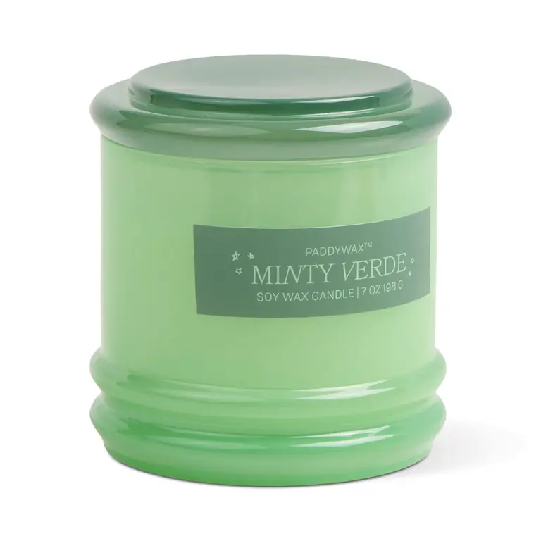 PADDYWAX BOUGIE EN VERRE AVEC COUVERCLE 7OZ  - MINTY VERDE