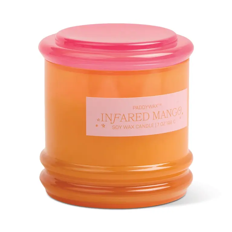 PADDYWAX BOUGIE EN VERRE AVEC COUVERCLE 7OZ  - INFRARED MANGO