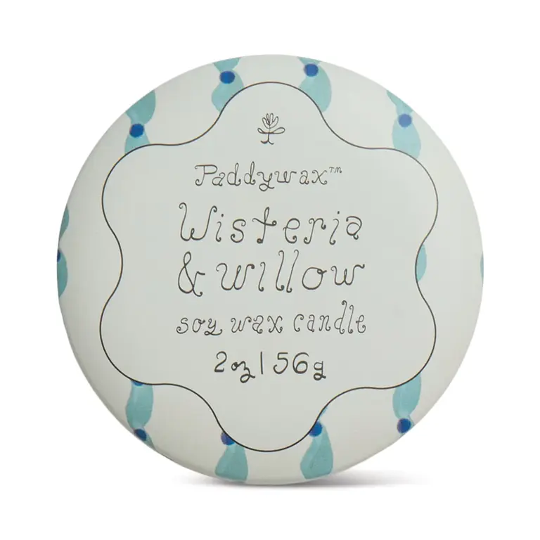 PADDYWAX BOUGIE MÉTALLIQUE 2 OZ - WISTERIA & WILLOW