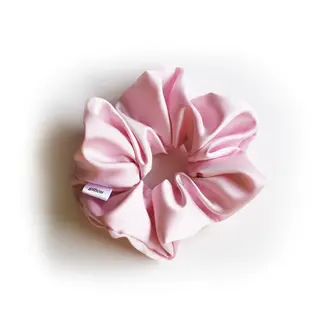 GIBOU CHOUCHOU LARGE EN SATIN - ROSE BALLERINE