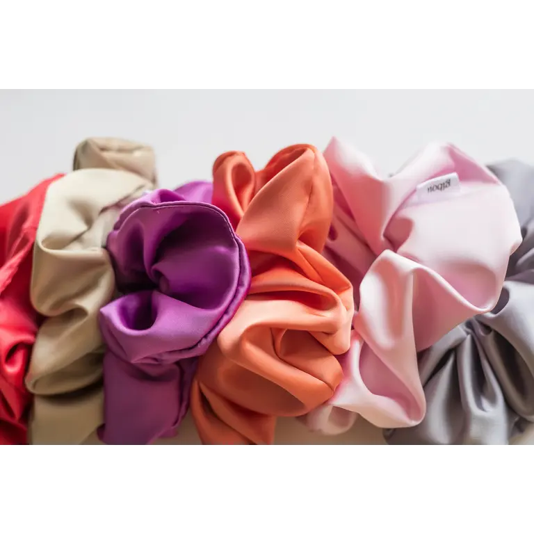 GIBOU LARGE SATIN SCRUNCHIE - BALLERINA PINK