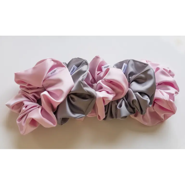 GIBOU LARGE SATIN SCRUNCHIE - BALLERINA PINK