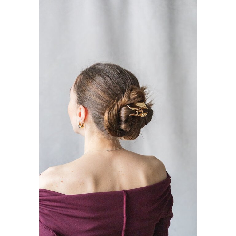 GIBOU PINCE À CHEVEUX MÉTALLIQUE LUDI - OR