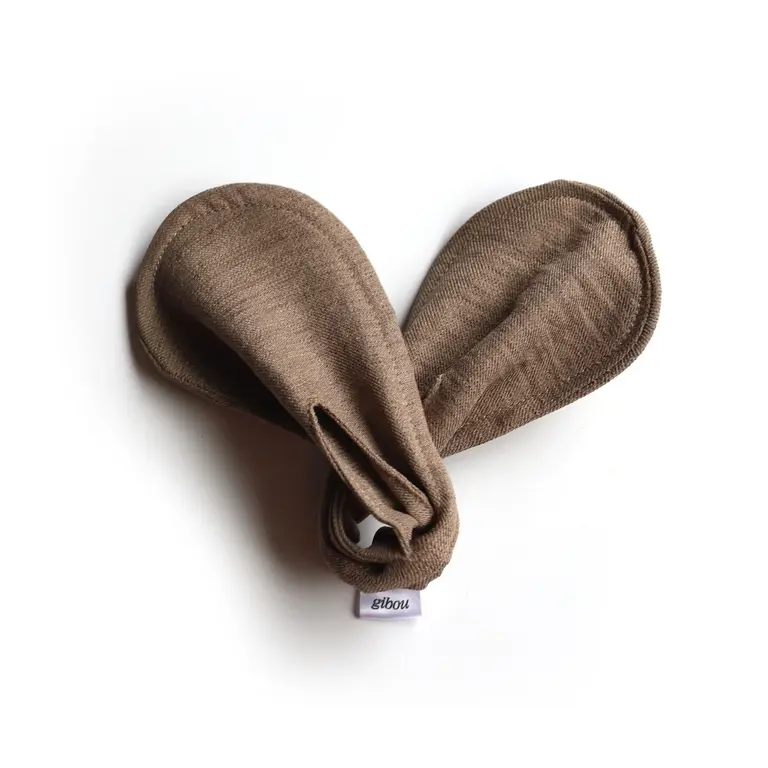 GIBOU UPCYCLED FABRIC DEFT BUN ACCESSORY - MOLE