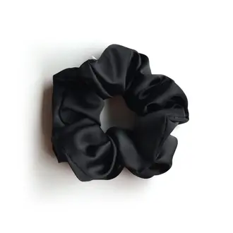 GIBOU CHOUCHOU LARGE EN SATIN - NOIR