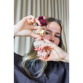 GIBOU PETITE PINCE À CHEVEUX EFFET GEL - CARAMEL AMBRÉ