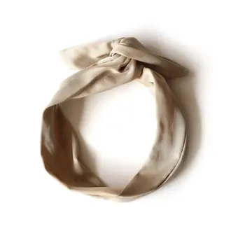 GIBOU BANDEAU À TORSADER AVEC TIGE DE MÉTAL INTÉGRÉE - BEIGE